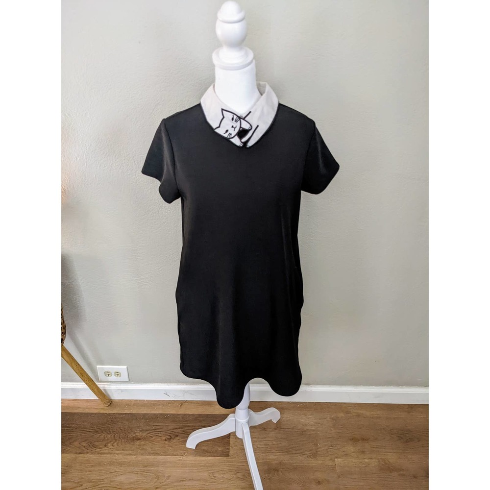 ModCloth Sweet Claire Cat Collar Dress with Pockets